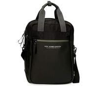 Mochila Portaordenador Pepe Jeans Sail 15.6" con Bandolera, Negro