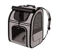 Mochila Portátil para Mascotas: Bolsa De Portador De Animales Expandible Plegable con Circulación De Aire | Mochila Al Aire Libre para, Cachorros, Acampar, Motociclismo, Viajes, Senderismo, Vida
