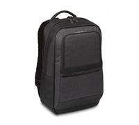 Mochila CitySmart Essential Targus TSB911EU para portátiles, de 20 litros. El Mejor maletín para viajeros urbanos frecuentes y empresarios Que viajan. Apto para portátiles de hasta 15.6” - Negro/Gris