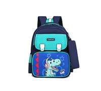 Mochila práctica y bonita con diseño de dinosaurios para niños de 1.º a 2.º grado.
