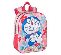 Mochila Preescolar - Doraemon 3D Flower - Interior Totalmente Forrado y Personalizado - Compartimento Principal y Laterales - Ergonómica y Ligera - 32 x 25 x 10 cm - ToyBags