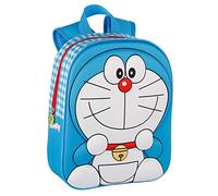 Mochila Preescolar - Doraemon 3D - Interior Totalmente Forrado y Personalizado - Compartimento Principal y Laterales - Ergonómica y Ligera - 32 x 25 x 10 cm - ToyBags