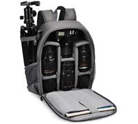Mochila profesional para cámara, diseño compacto para DSLR/SLR con soportes para trípode, perfecta para fotógrafos adultos, protección contra