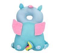 Mochila protectora de cabeza de bebé, cojín protector de cabeza de bebé de malla suave, bonita y exquisita para gatear (ángel)