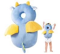 Mochila Protectora para la Cabeza del bebé Mochila Protectora para la Cabeza rellena de algodón PP en Forma de dragón con Correa para el Pecho Protector Ajustable elástico Suave para Caminar del bebé