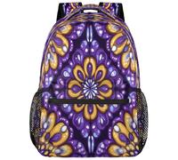 Mochila psicodélica, diseño geométrico de mandalas, flores, mochila escolar ligera de gran capacidad, mochila para laptop, resistente al agua, bolsa de hombro para adolescentes, niños y niñas