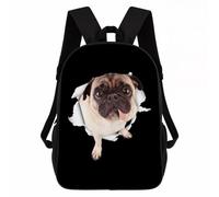 Mochila Pug3 Daypack Tipo Casualmochilas Escolares Unisex Backpack para Travel Senderismo Aire Libre