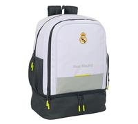 Mochila Real Madrid Gran Capacidad y Respaldo Acolchado Licencia Oficial Resistente Niños, Jóvenes y Adultos