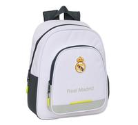 Mochila Real Madrid Gran Capacidad y Respaldo Acolchado Licencia Oficial Resistente Niños, Jóvenes y Adultos