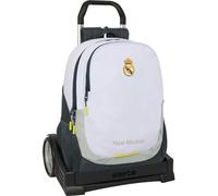 Mochila Real Madrid Gran Capacidad y Respaldo Acolchado Licencia Oficial Resistente Niños, Jóvenes y Adultos