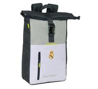 Mochila Real Madrid Gran Capacidad y Respaldo Acolchado Licencia Oficial Resistente Niños, Jóvenes y Adultos