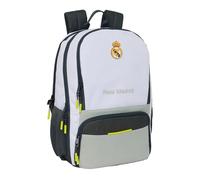 Mochila Real Madrid Gran Capacidad y Respaldo Acolchado Licencia Oficial Resistente Niños, Jóvenes y Adultos