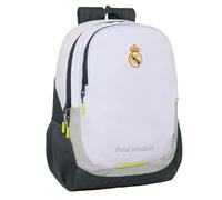 Mochila Real Madrid Viaje Gran Capacidad y Respaldo Acolchado Licencia Oficial Resistente Niños, Jóvenes y Adultos