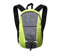 Mochila Reflectante, Mochila para 15 L, Mochila LED Intermitente, 500 mAh, Chaleco Ciclismo USB Recargable, Bolsa Seguridad con señal Luminosa para Ciclismo, Courir