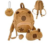 Mochila Rellena De Felpa: Adorable Con Personajes, Construcción De Tela Duradera, Diseño Y Lúdico | Concepto Funcional De Organización De Accesorios Cotidianos Para Viajes Escolares Pa