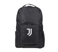 Mochila resellable de viaje, producto oficial de la Juventus, negra, mochila resellable para guardar en tu maleta y usar si es necesario, Black, Mochila resellable para guardar en tu maleta y usarla si es necesario