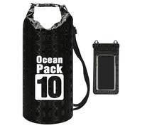 Mochila resistente al agua - Almacenamiento en seco, bolsa de senderismo impermeable | Bolsas selladas con cierre en rollo y correa para el hombro, mochilas de senderismo impermeables para piragüismo