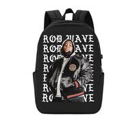 Mochila Rod Wave para hombre, mujer y adolescente, resistente al agua, informal, para el día a día -