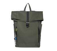 Mochila Roll Top Mochila deportiva de viaje funcional con parte superior enrollable for ciclismo, mochila informal moda , escolar gran capacidad for estudiantes Para Viaje Uni Ciclismo Trabajo(Green)