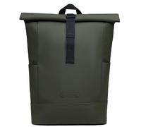 Mochila Rolltop HOLU Grande Fabricada con Material Reciclado, Compartimento para portátil y fijación para Trolley, para Mujer y Hombre, Equipaje de Mano y Repelente al Agua