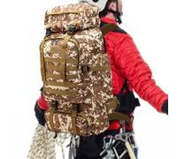 Mochila Ruck de gran capacidad - Resistente al agua, Mochila Bugout de 80 litros, Mochilas de senderismo para senderismo al aire libre Alpinismo Mochila al hombro, equipo de viaje duradero |