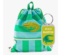 Mochila saco infantil Cotton Club Croc Rock personalizable