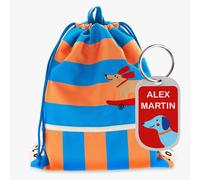 Mochila saco infantil Cotton Club Woof Gang personalizable