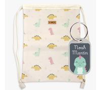 Mochila saco Wild Dinos Saro personalizable
