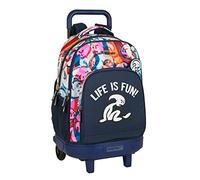 Mochila Safta Escolar con Carro Incluido y Espalda Acolchada de El Niño Life Is Fun, 330x220x450 mm