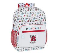 Mochila Safta Escolar de Monopoly, 320x140x430mm