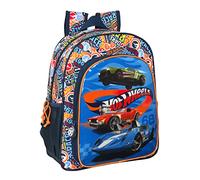 Mochila Safta Escolar Junior de Hot Wheels Challenge, 320x120x380 mm