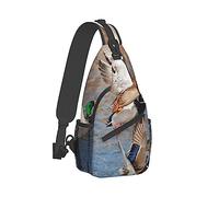 Mochila Sling para hombre Packable Compact Crossbody Mochila Fashion Beauty Mallard Ducks Hunting Art Mochila antirrobo multipropósito Estuche para cámara con correa ajustable para el hombro