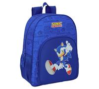 Safta SONIC - Mochila Escolar Niño, Mochila Niño, Mochila Infantil, Adaptable a Carro, Ideal para Niños en Edad Escolar, Cómoda y Versátil, Calidad y Resistencia, 33x14x42 cm