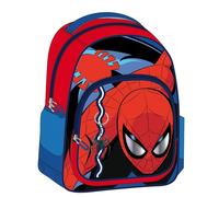 Mochila Escolar Mediana Spider-Man Niño - 42 cm, Licencia Oficial Marvel, Poliéster Resistente, Doble Compartimento con Bolsillo Frontal y Laterales de Malla, Ideal para Colegio y Vuelta al Cole