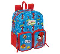 Safta SPIDEY - Mochila Guardería, Adaptable a Carro, Fácil Limpieza, Ideal para Niños de Diferentes Edades, Cómoda y Versátil, Calidad y Resistencia, 22x10x27 cm