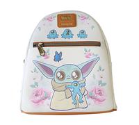 Mochila star wars lucas grogu with frogs brown trim loungefly 26cm