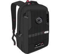 Mochila Star Wars negra estilo Darth Vader con diseño del Imperio Galáctico | Backpack resistente con compartimentos para laptop y uso diario