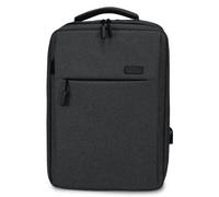 Mochila Subblim Traveller Airpadding Backpack para Portátiles hasta 15.6'/ Puerto USB/ Gris