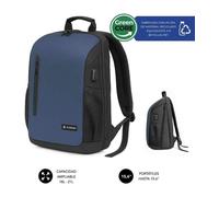 Mochila subblim xpand air padding backpack para portátiles hasta 15.6'/ puerto usb/ azul