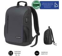 Mochila Subblim Nomad Xpand Air Padding 15,6" Negro USB-C Expandible Eco
