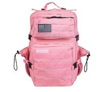 Mochila Táctica 25L Repelente al Agua - Oxford 1000D, Cabina Avión y Viaje, Gimnasio y CrossTraining, Compartimento Portátil 15” (Rosa) by ELITEX TRAINING