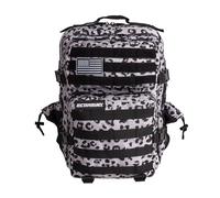 Mochila Táctica 25L Repelente al Agua - Oxford 1000D, Cabina Avión y Viaje, Gimnasio y CrossTraining, Compartimento Portátil 15” (Leopardo) by ELITEX TRAINING