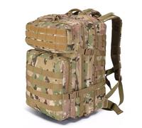 Mochila Táctica 45L Militar, Paquete de Asalto Molle de Gran Capacidad Impermeable Bolsa para Ejército, Mochilas de Marcha para Emergencias de 3 Días Caza Senderismo Acampada Actividad al Aire Libre