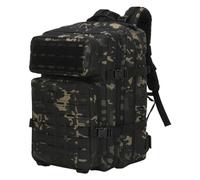 Mochila Táctica 45L Militar, Paquete de Asalto Molle de Gran Capacidad Impermeable Bolsa para Ejército, Mochilas de Marcha para Emergencias de 3 Días Caza Senderismo Acampada Actividad al Aire Libre