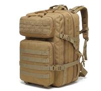 Mochila Táctica 45L Militar, Paquete de Asalto Molle de Gran Capacidad Impermeable Bolsa para Ejército, Mochilas de Marcha para Emergencias de 3 Días Caza Senderismo Acampada Actividad al Aire Libre