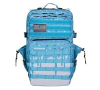 Mochila Táctica 45L - Mochila Cabina Avión, Oxford 1000D Impermeable, Compartimento Zapatillas y para Ordenador, Gimnasio, Hombre y Mujer, by ELITEX TRAINING (Blue Glazed)