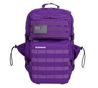 Mochila Táctica 45L - Mochila Cabina Avión, Oxford 1000D Impermeable, Compartimento Zapatillas y para Ordenador, Gimnasio, Hombre y Mujer, by ELITEX TRAINING (Violeta)
