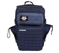 Mochila Táctica 45L V2 Repelente al Agua - Oxford 1000D, Cabina Avión y Viaje, Gimnasio y CrossTraining, Compartimento Portátil y Zapatillas, Cremallera Impermeable (Marina) by ELITEX TRAINING