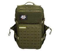 Mochila Táctica 45L V2 Repelente al Agua - Oxford 1000D, Cabina Avión y Viaje, Gimnasio y CrossTraining, Compartimento Portátil y Zapatillas, Cremallera Impermeable (Verde) by ELITEX TRAINING