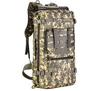 Mochila táctica al Aire Libre 50L, Mochila de montañismo, Mochila Militar de Gran Capacidad para Acampar Senderismo Viajar (Color : A) Small Gift